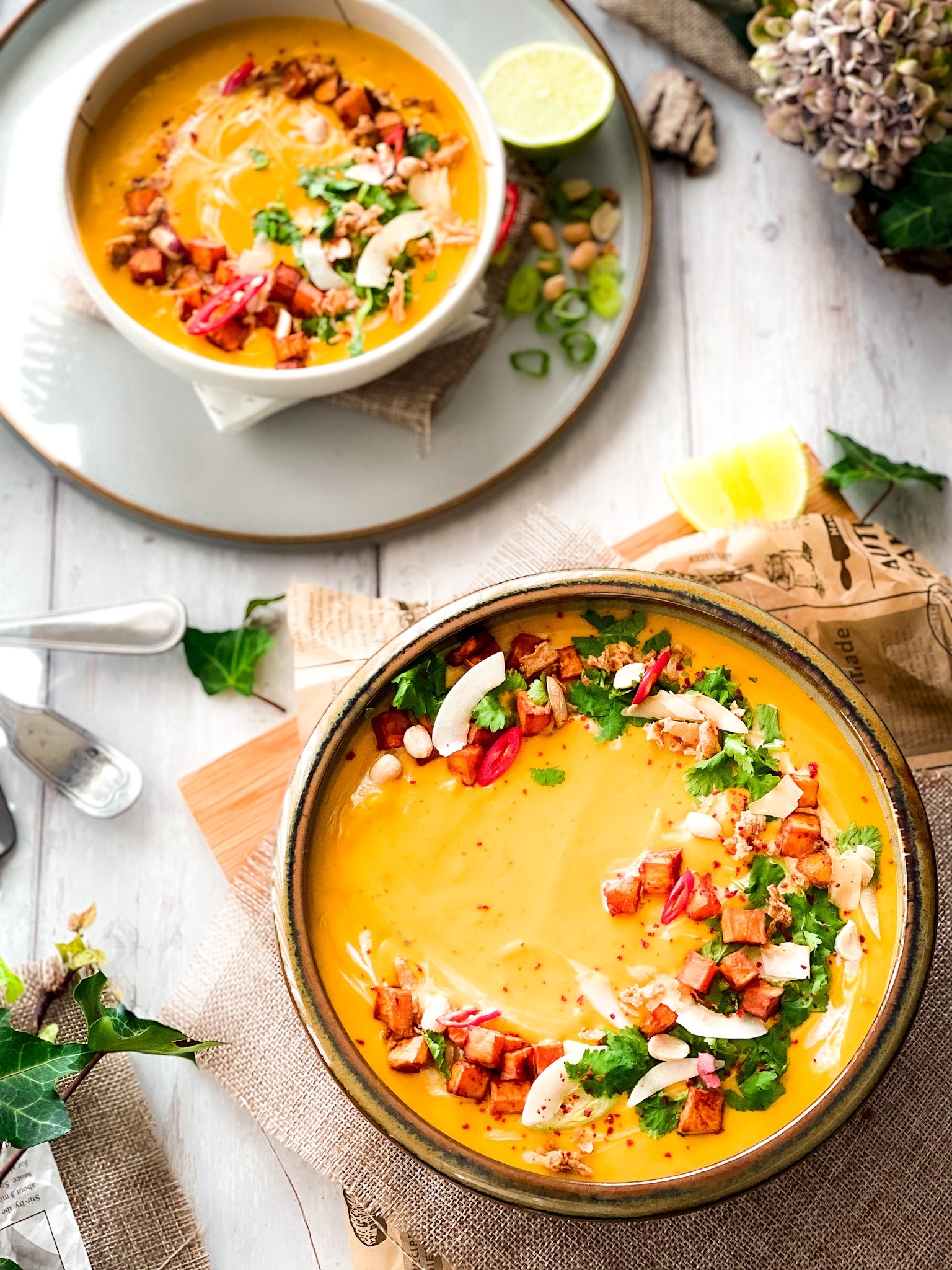 Thai Spiced Sweet Potato Soup - Poetry of Spices