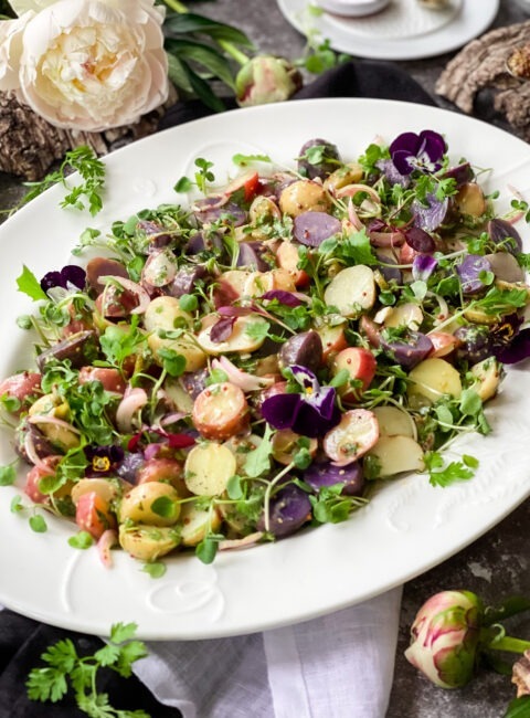 Roasted Fig Salad With Blue Cheese Dressing | Poetry Of Spices