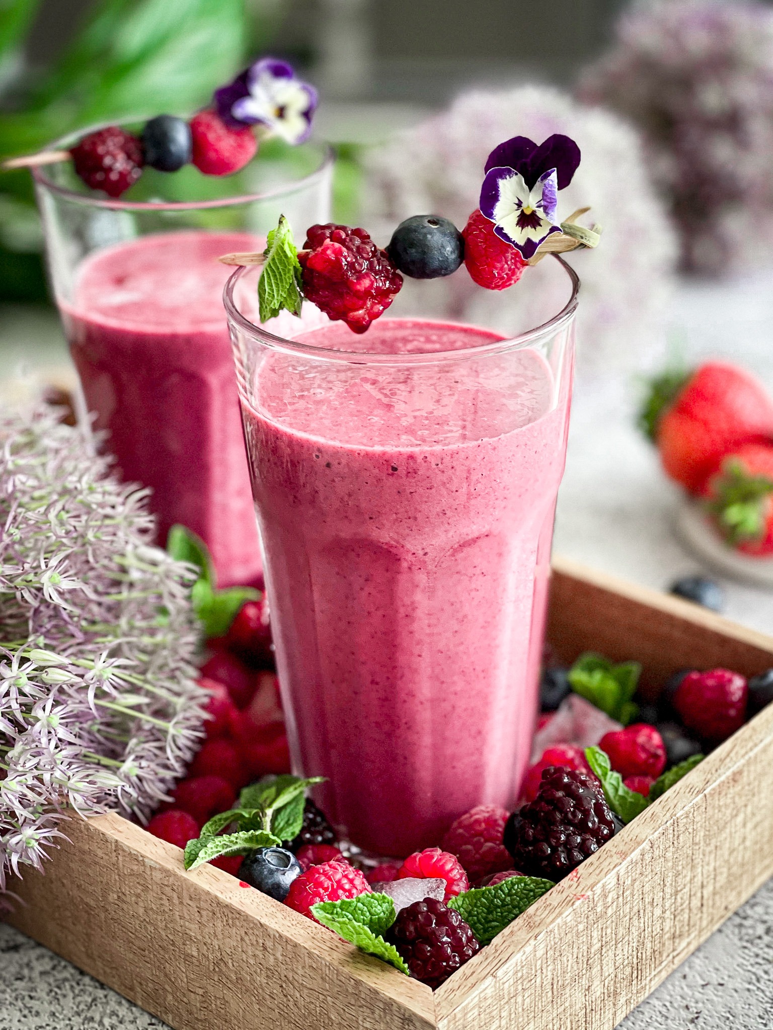 Mixed Berry Smoothie One Serving At Harold Raines Blog